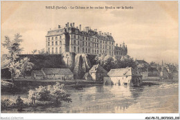 ADCP8-72-0710 - SABLE - Le Château Et Les Anciens Moulins Sur La Sarthe  - Sable Sur Sarthe