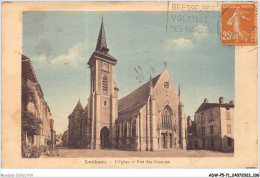 ADWP5-71-0441 - LOUHANS - L'eglise Et Rue Des Cuisines  - Louhans