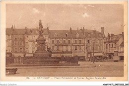 ADWP4-71-0341 - LE CREUSOT - Place Schneider Et Statue Eugène Schneider  - Le Creusot