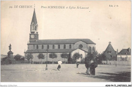 ADWP4-71-0325 - LE CREUSOT - Place Schneider Et Eglise Saint-laurent  - Le Creusot