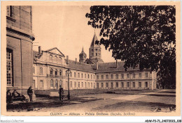 ADWP3-71-0243 - CLUNY - Abbaye - Palais Dathose - Façade  Jardins  - Cluny