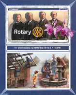 Mozambique 2017 Rotary S/s, Mint NH, Nature - Various - Flowers & Plants - Rotary - Rotary, Lions Club