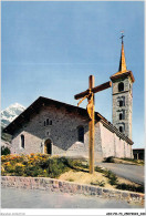 ADYP11-73-0879 - TIGNES - Chef Lieu - L'église Et Le Christ Acceillant De Jean Touret - Au Fond Le Dôme De La Sache  - Albertville