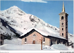 ADYP11-73-0880 - TIGNES - Chef Lieu - L'église Et Le Christ Accueillant De Jean Touret Et Le Dôme De La Sache  - Albertville