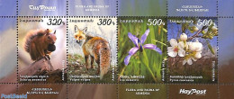Armenia 2023 Flora & Fauna S/s, Mint NH, Nature - Animals (others & Mixed) - Flowers & Plants - Arménie