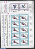 Romania 1967 Sport 7 M/s., Mint NH, Sport - Olympic Winter Games - Unused Stamps