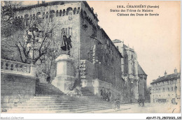 ADYP7-73-0618 - CHAMBERY - Statue Des Frères De Maistre - Château Des Ducs De Savoie  - Chambery