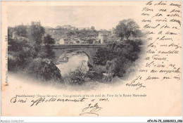 AFXP6-79-0456 - PARTHENAY - Vue Generale Prise En Aval Du Pont De La Route Nationale - Parthenay