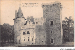 AFXP4-79-0313 - ST-LOUP-SUR-THOUET - Le Donjon - Facade Principale - Saint Loup Lamaire