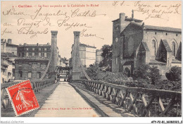 AFYP2-81-0088 - GAILLAC - Le Pont Suspendu Et La Cathédrale St-michel  - Gaillac