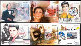 SPAIN 2000 Stamp Expo ESPANA-2000. 11 Imperforate And Overprinted S/Sheets, MNH - Otros & Sin Clasificación