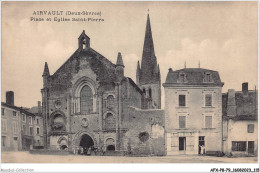 AFXP8-79-0706 - AIRVAULT - Place Et Eglise Saint-Pierre - Airvault