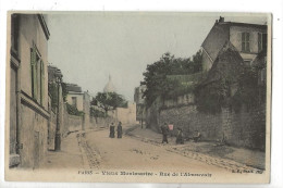 Paris 18 ème Arr (75): PP D'un Peintre Paysagiste Dans La Rue De L'Abreuvoir De La Butte De Montmartre En 1910 (animé)PF - District 18