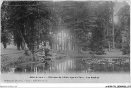 AHKP8-0770-78 - SAINT-ARNOULT - Chateau De L'aleu - Vue Du Parc - Les Roches - St. Arnoult En Yvelines