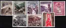 Spanish ANDORRA 1963-64 Definitive: Landscapes State Arms Religion. 2 Sets, MNH - Unused Stamps