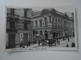 D202131  Italia PALERMO -Via ROma Teatro Biondo -Cinema- Biondo -Shell - Emporio Roma  - FOTO Photo  Ca 1920 - Palermo