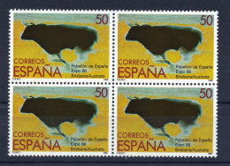 ESPAÑA 1988—EXPO BRISBANE. TORO ** EDI 2953, YT 2569, Mi 2833, EN BLOQUE - Neufs