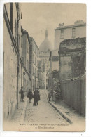 Paris 18 ème Arr (75): La Rue Sainte Rustique De La Butte De Montmartre En 1910 (animé) PF - Paris (18)