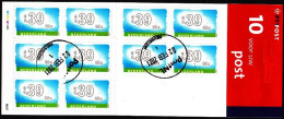 NETHERLANDS 2001 The Sky, Dual Currency. BOOKLET Of 10v Self-Adhesive, Used - Markenheftchen Und Rollen