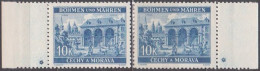 032/ Pof. 48, Border Stamps, Plate Mark + - Nuevos