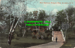 R492680 New Stairway. Prospect Park. Brooklyn. N. Y. 209497. Famous Quality - World