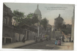 Paris 18 ème Arr (75): La Rue De La Barre De La Butte De Montmartre En 1910 (animé) PF - Distretto: 18