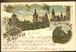 40472210 Taegerwilen Schloss Castell Wirtschaft Zum Gruenthal Schlosshof X 1906  - Autres & Non Classés