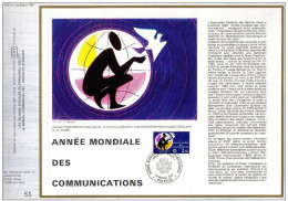 FRANCE - Année Mondiale Des Communication - N° 674 Du Catalogue CEF - 1980-1989