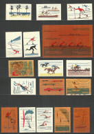 RUSSIA 1961 Matchbox Labels - Sport (Catalog # 80)  - Zündholzschachteletiketten