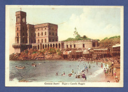 1945 - GENOVA-SESTRI - BAGNI E CASTELLO RAGGIO  -  ITALIE - Genova