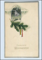 W8M07/ Weihnachten Glocke Litho Prägedr. AK 1916 - Otros & Sin Clasificación