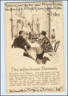 W8F24/  Werbe AK Für  "Die Woche" Der Aufmerksame Ehemann  Künstler AK Ca. 1920 - Werbepostkarten
