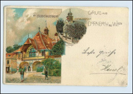 W7V69/ Gruß Aus Dornbach Bei Wien  Litho AK 1899 - Other & Unclassified