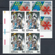 1988 ESPAÑA—NAVIDAD—Serie Completa En Bloque ** EDI 2976/2977, YT 2597/2598, Mi 2857/2858 - Unused Stamps