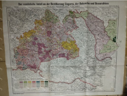 Map Romania Bukowina Basarabia 1916 - Carte Geographique