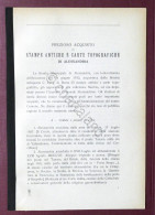 Prezioso Acquisto Di Stampe Antiche E Carte Topografiche Di Alessandria 1912 Ca. - Autres & Non Classés