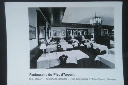 ► Cpsm Salle Du Restaurant Du Plat D'Argent ( Eaux-Vives) Genève - Genève