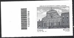 Italia 2018; Abbazia Di San Miniato Al Monte A Firenze; Francobollo A Barre A Sinistra. - Bar Codes