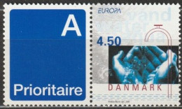 Dänemark 2001 Mi-Nr.1277 ZF ** Postfrisch Europa Lebemsspender Wasser ( B 2843) - Ongebruikt