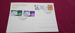 CARTOLINA POSTALE LIRE 30 VIAGGIO DI PACE PRESIDENTE DELLA REPUBBLICA IN CANADA , USA E AUSTRALIA  1968 - Politische Und Militärische Männer