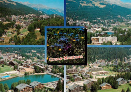 13947844 Crans-Montana_VS Panorama Teilansichten Hotels See Alpenflora - Autres & Non Classés