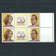 ESPAÑA 1988—Reyes, Aniversario ** Edi 2927/2928, YT 2546A, Mi 2810-2811 BDF - Unused Stamps