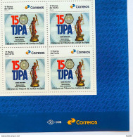 SI 09 Brazil Institutional Stamp Court Of Justice For Law Righnts Para Belem 2023 Block Of 4 Vignette Correios - Personalized Stamps