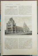 LA NATURE 683 / 3-7-1886. LONDRES. LOCOMOTIVE WAGON TRAIN - Revues Anciennes - Avant 1900