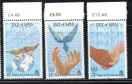 ISOLA DI MAN ISLE OF MAN 1986 CHRISTMAS NATALE NOEL WEIHNACHTEN NAVIDAD COMPLETE SET SERIE COMPLETA MNH - Man (Insel)