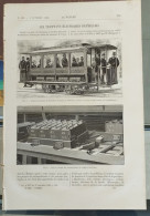 LA NATURE 696/ 2-10-1886. TRAMWAY BRUXELLES TRAM - Revistas - Antes 1900