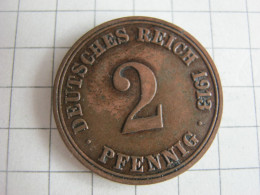 Germany 2 Pfennig 1913 A - 2 Pfennig