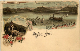 Gruss Vom Starnberger See - Litho - Starnberg