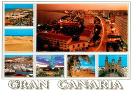 73898080 Gran Canaria ES Panorama Strand Hafen Schloss Teilansichten  - Sonstige & Ohne Zuordnung