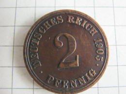 Germany 2 Pfennig 1905 A - 2 Pfennig